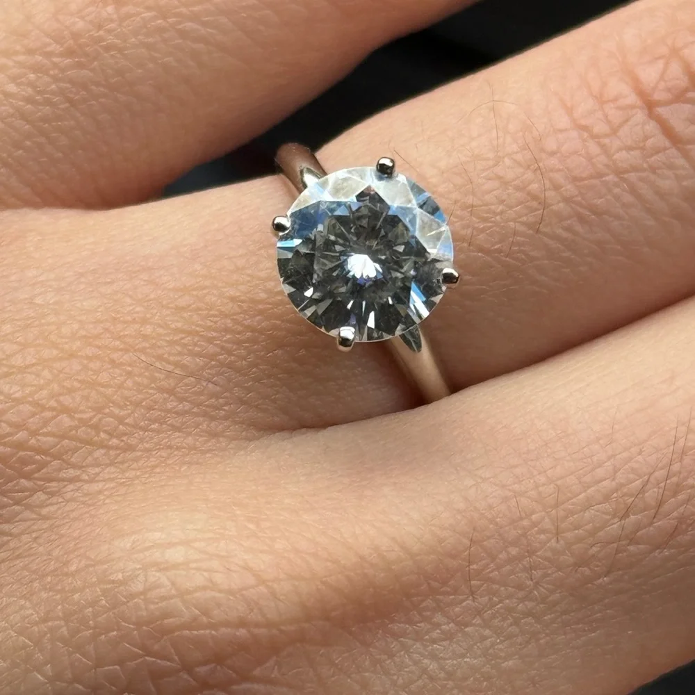 moissanite ring 14k - Picture 3 of 4
